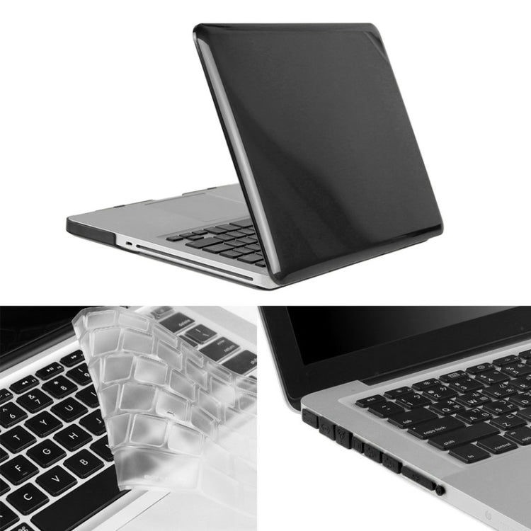 ENKAY para Macbook Pro de 13,3 pulgadas (versión de EE. UU.) / A1278 Hat-Prince 3 en 1 Estuche protector de plástico con carcasa dura de cristal con protector de teclado y tapón antipolvo para puerto
