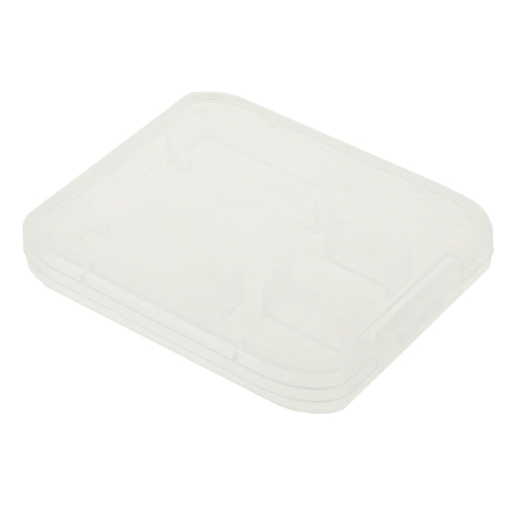 Caja de tarjeta de almacenamiento de plástico transparente de 100 piezas para tarjeta SD + tarjeta Micro SD (tarjeta TF), SD+TF Card