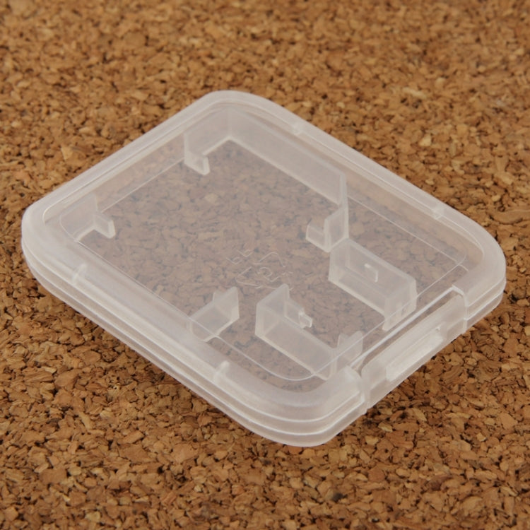 Caja de tarjeta de almacenamiento de plástico transparente de 100 piezas para tarjeta SD + tarjeta Micro SD (tarjeta TF), SD+TF Card