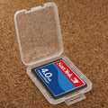 Caja de tarjetas de almacenamiento de plástico transparente, 100 Uds., para tarjeta Compact Flash/tarjeta CF, CF Card