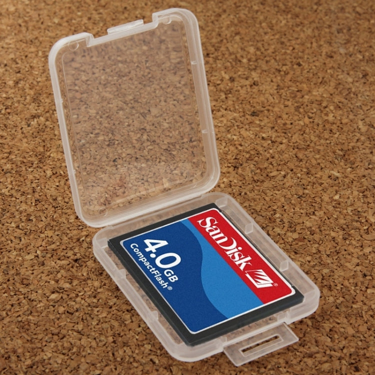 Caja de tarjetas de almacenamiento de plástico transparente, 100 Uds., para tarjeta Compact Flash/tarjeta CF, CF Card