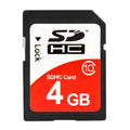 Tarjeta de memoria para cámara SDHC Clase 10 de alta velocidad de 4 GB (100% de capacidad real), 4GB