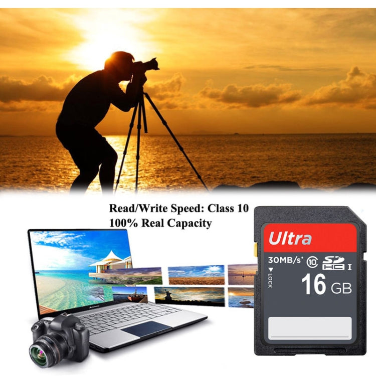 Tarjeta de memoria para cámara SDHC Clase 10 de ultra alta velocidad de 16 GB (100 % de capacidad real), 16Gb