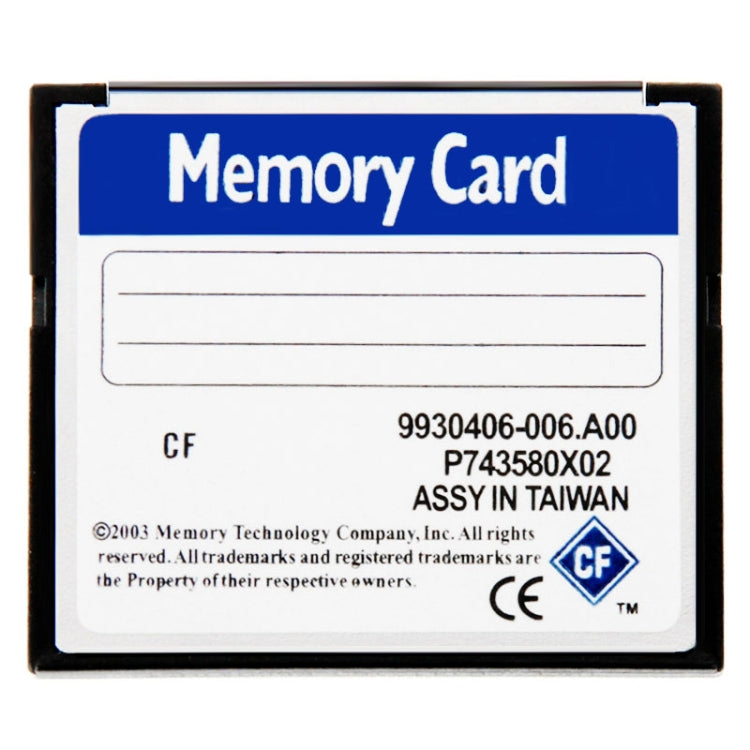 Tarjeta de Memoria Digital Compact Flash (100% Capacidad Real), 1GB, 2GB, 4GB