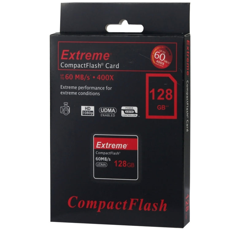Tarjeta Extreme Compact Flash de 128 GB, velocidad de lectura 400X, hasta 60 MB/S (100 % de capacidad real), 128GB