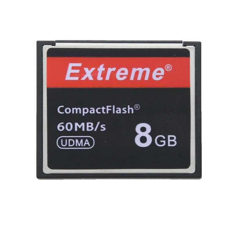 Tarjeta Extreme Compact Flash de 8 GB, velocidad de lectura 400X, hasta 60 MB/S (100 % de capacidad real), 8GB