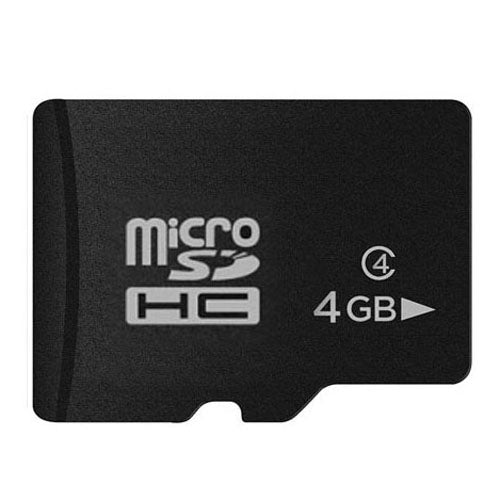 Tarjeta de memoria Micro SD(TF) Clase 10 de alta velocidad de 4 GB de Taiwán, Escritura: 8 MB/s, Lectura: 12 MB/s (100 % de capacidad real), 4GB Naked Card