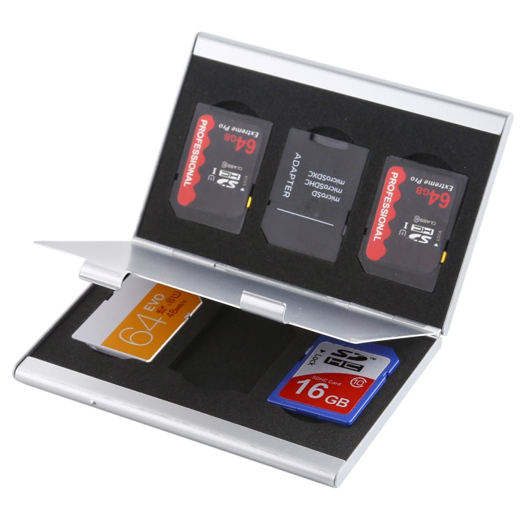 Caja de almacenamiento con funda protectora para tarjeta de memoria 6 en 1, tamaño: 92 x 60 x 9 mm, 6 PCS
