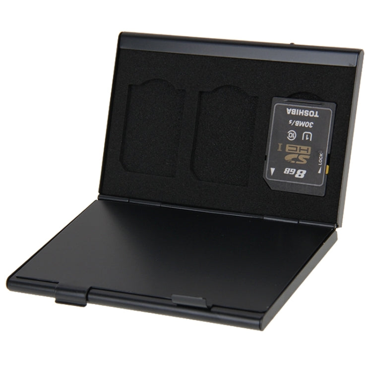 Caja protectora para tarjeta de memoria 2x 3 en 1 para tarjeta SD, tamaño: 93 mm (largo) x 62 mm (ancho) x 10 mm (alto)