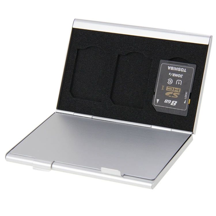 Caja protectora para tarjeta de memoria 2x 3 en 1 para tarjeta SD, tamaño: 93 mm (largo) x 62 mm (ancho) x 10 mm (alto)