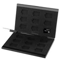 Caja protectora para tarjeta de memoria 2x 9 en 1 para tarjeta TF, tamaño: 93 mm (largo) x 62 mm (ancho) x 10 mm