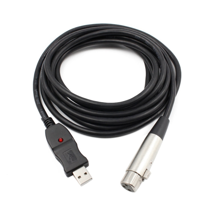 Cable de micrófono USB, longitud del cable: 3,5 M, Length: 3.5M