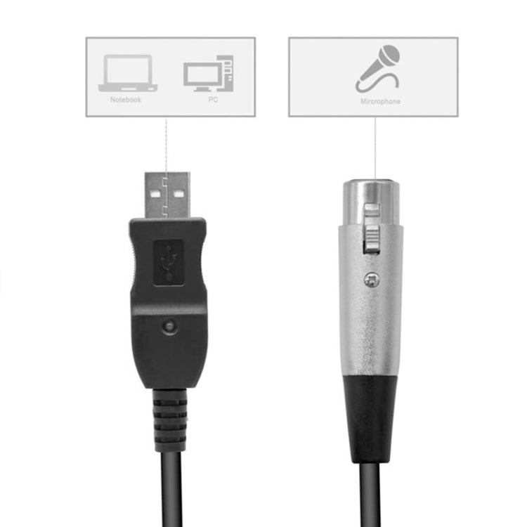 Cable de micrófono USB, longitud del cable: 3,5 M, Length: 3.5M
