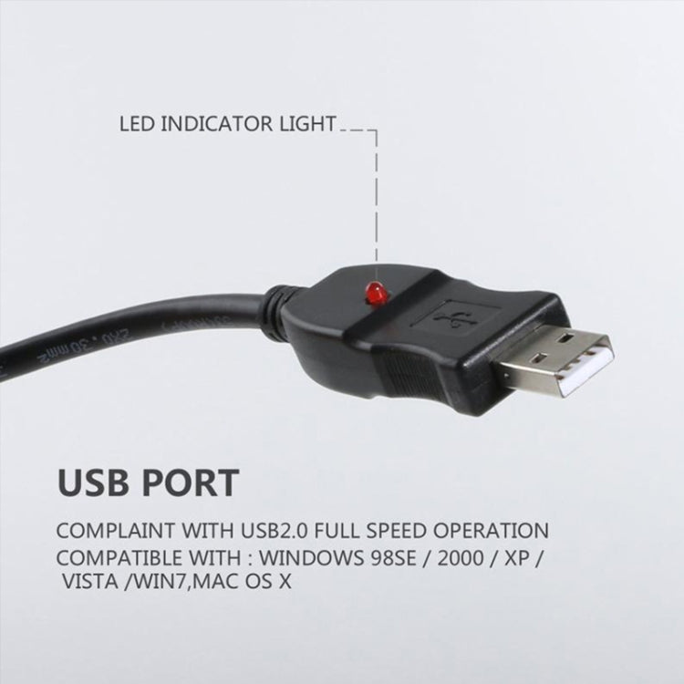 Cable de micrófono USB, longitud del cable: 3,5 M, Length: 3.5M