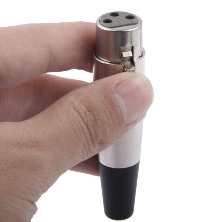 Adaptador de conector de micrófono con enchufe hembra XLR de 3 pines, XLR Female