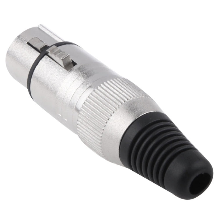 Adaptador de conector de micrófono con enchufe hembra XLR de 3 pines, Female
