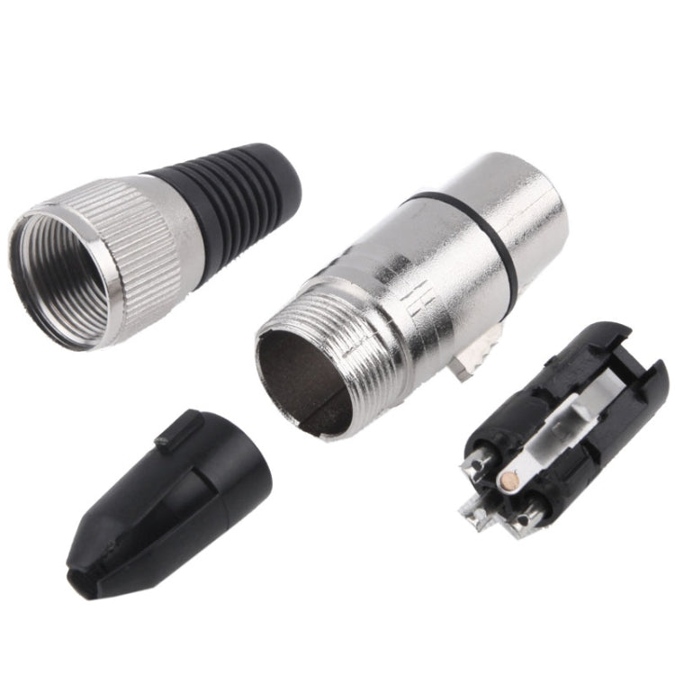 Adaptador de conector de micrófono con enchufe hembra XLR de 3 pines, Female
