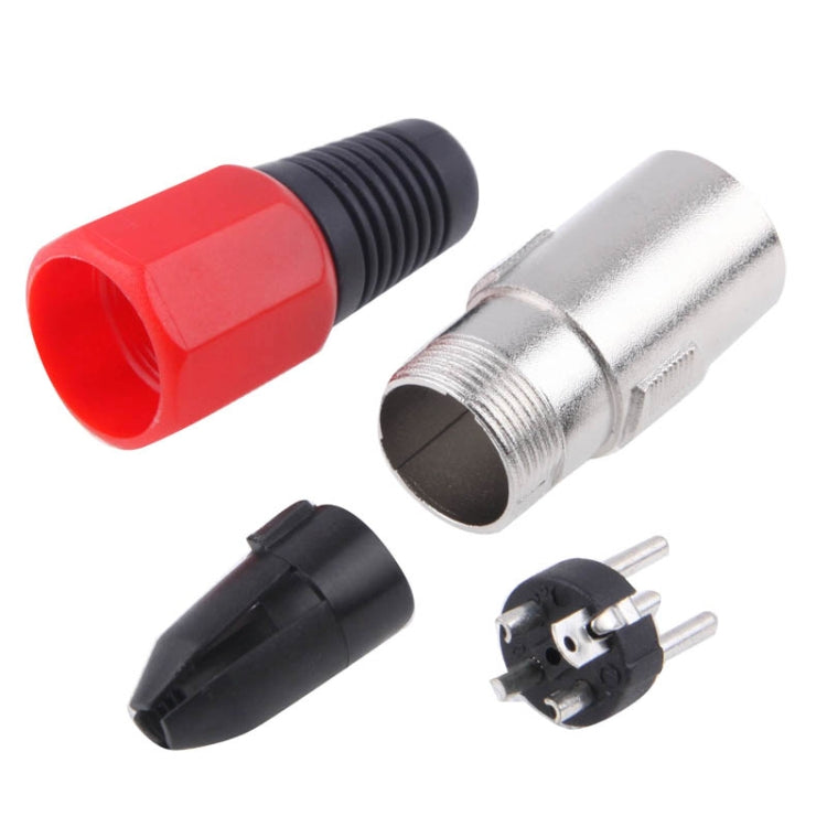 Adaptador de conector de micrófono con enchufe macho XLR de 3 pines, Male Plug