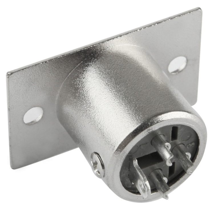 Conector XLR macho de 3 pines para montaje en chasis de metal con bloqueo, Male Plug