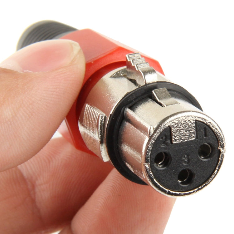 Adaptador de conector de micrófono con enchufe hembra XLR de 3 pines, Female Plug