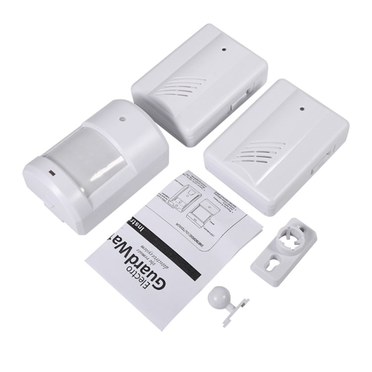 2 a 1 detector inalámbrico de alarma de timbre con sensores infrarrojos PIR para el hogar/la oficina, PIR Infrared Sensors