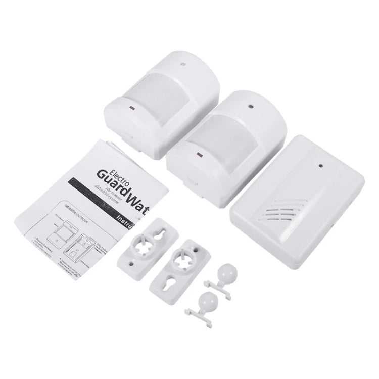 Detector inalámbrico de alarma de timbre con sensores infrarrojos PIR de 1 a 2 para el hogar/la oficina, Doorbell Alarm Detector
