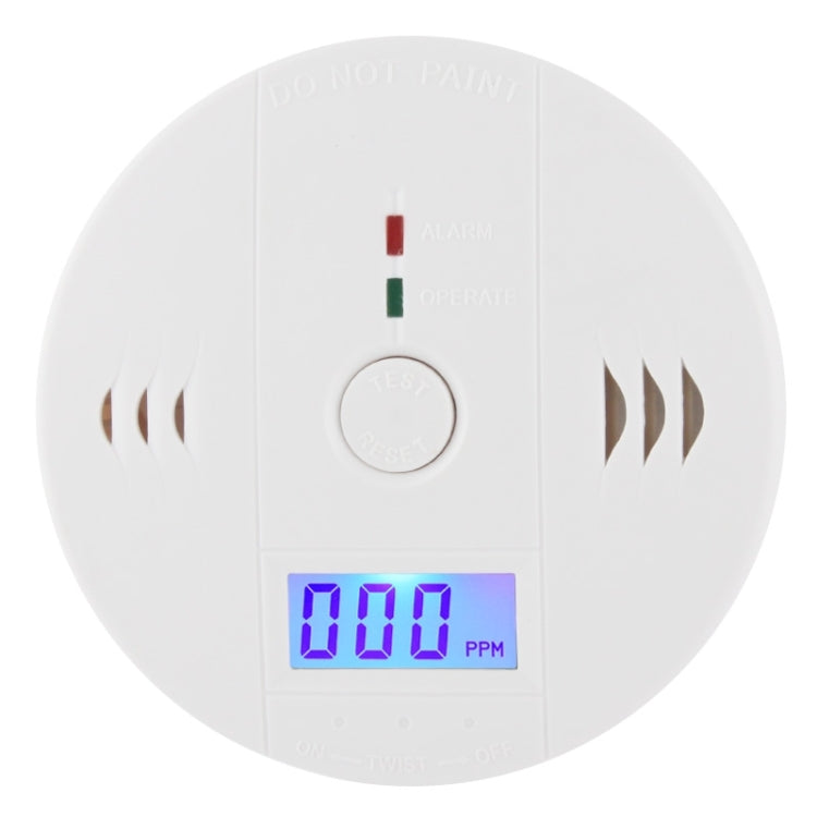 Probador de alarma de seguridad de CO LCD de unidad de sensor detector de monóxido de carbono de gas, CO999