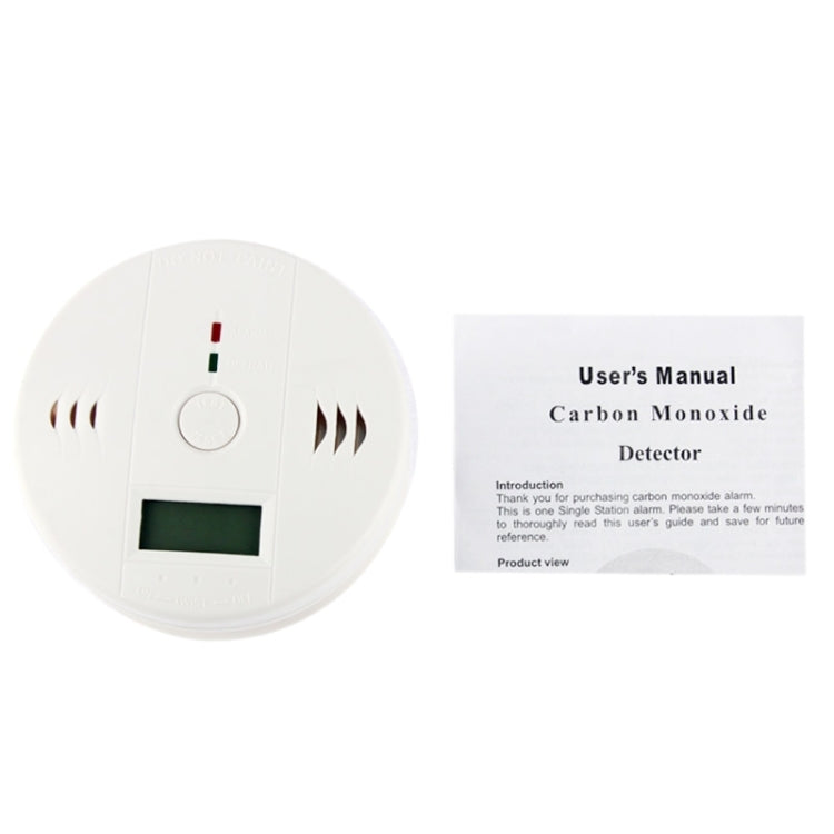 Probador de alarma de seguridad de CO LCD de unidad de sensor detector de monóxido de carbono de gas, CO999