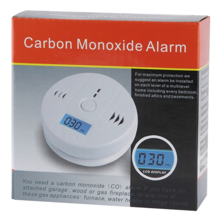 Probador de alarma de seguridad de CO LCD de unidad de sensor detector de monóxido de carbono de gas, CO999