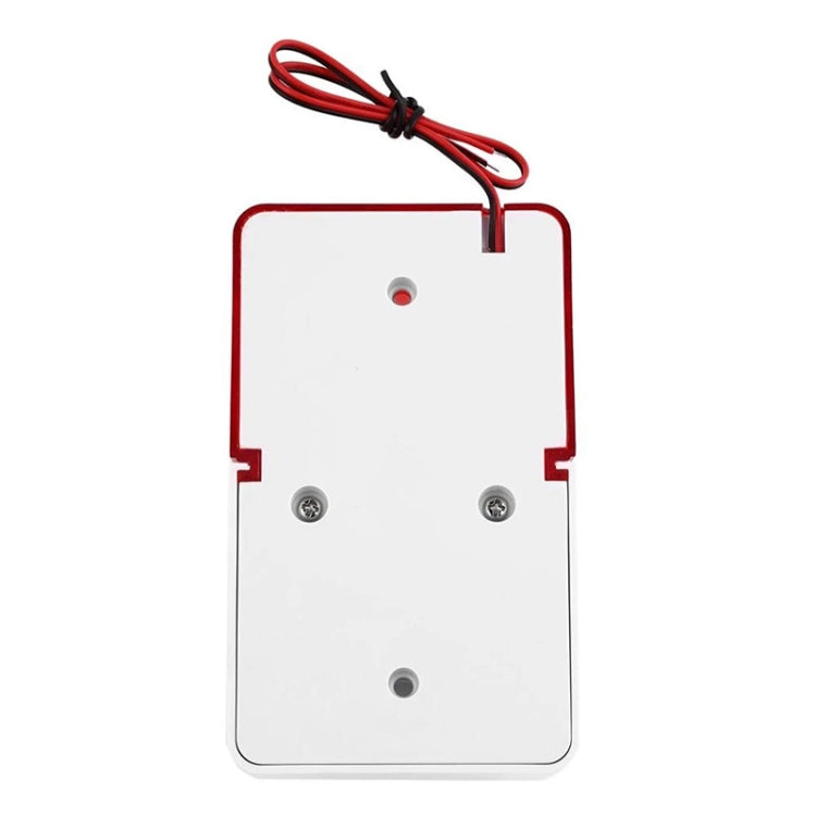 Mini sirena estroboscópica roja con cable para alarma de seguridad antirrobo, Mini
