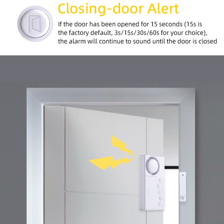 Alarma de seguridad antientrada con sensor magnético de puerta de código secreto (KK-1255)
