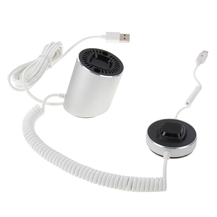 Soporte de pantalla cilíndrico Sistema de seguridad digital Alarma antirrobo / Alarma antirrobo con contraseña Control remoto para iPhone, iPod y iPad con puerto de 8 pines, Cylindrical