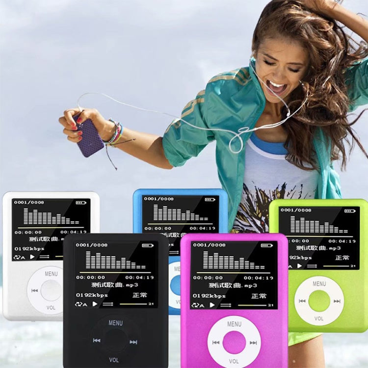 Reproductor MP4 con pantalla TFT de 1,8 pulgadas con ranura para tarjeta TF, grabadora compatible, radio FM, libro electrónico y calendario