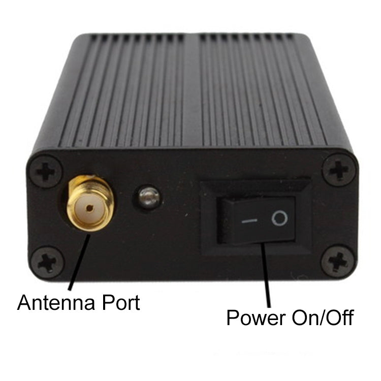 808HD negro, bloqueador portátil Bluetooth y WIFI (cobertura: 5 ~ 15 m)