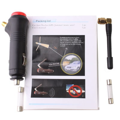 Inhibidor de señal GPS portátil para automóvil con interruptor (Cobertura: 0,5 ~ 15 metros), Cigarette Lighter 0.5~15m