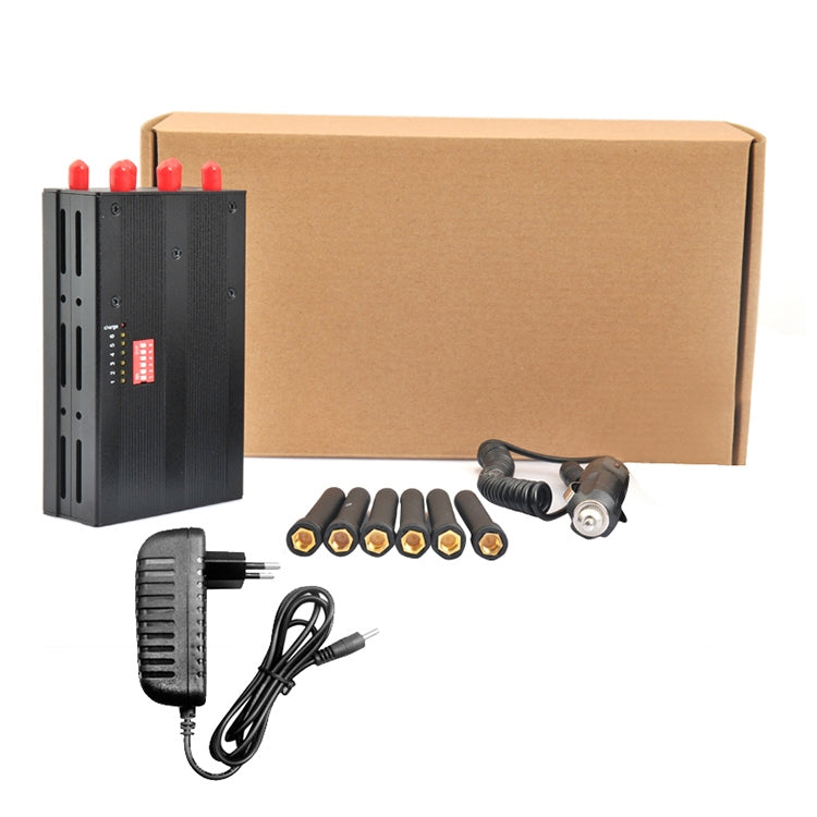 GSM / CDMA / DCS / PCS / 3G / 4G / Disyuntor de señal de teléfono móvil Wifi / Jammer / Aislador, Cobertura: 20 metros (JAX-121A-6D), GSM / CDMA / DCS / PCS / 3G / 4G / Wifi