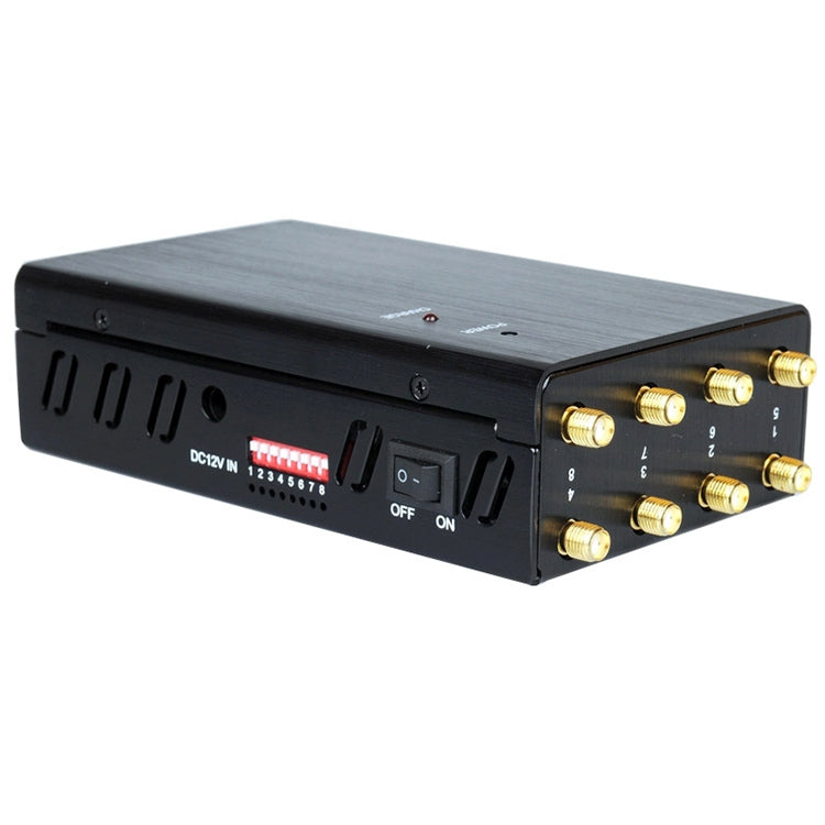 JAX-121A-8 GSM / DCS / WiFi / 3G / 4G / GPS / LOJACK Aislador de señal de teléfono móvil, Cobertura: 20 metros, GSM / DCS / WiFi / 3G / 4G / GPS / LOJACK