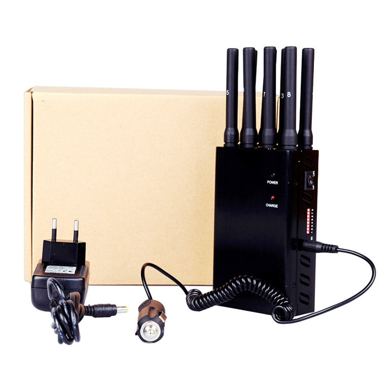 JAX-121A-8 GSM / DCS / WiFi / 3G / 4G / GPS / LOJACK Aislador de señal de teléfono móvil, Cobertura: 20 metros, GSM / DCS / WiFi / 3G / 4G / GPS / LOJACK