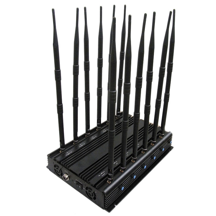 JAX-101A-12 CDMA / GSM / DCS / PCS / GPS / LOJACK / VHF y UHF / WiFi / 3G / 4G Ajustable Aislador de señal de teléfono móvil, Cobertura: 40 metros, CDMA / GSM / DCS / PCS / GPS / LOJACK / VHF & UHF / WiFi / 3G / 4G