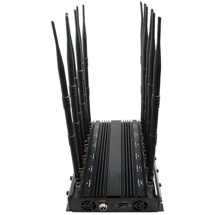 JAX-101A-12 CDMA / GSM / DCS / PCS / GPS / LOJACK / VHF y UHF / WiFi / 3G / 4G Ajustable Aislador de señal de teléfono móvil, Cobertura: 40 metros, CDMA / GSM / DCS / PCS / GPS / LOJACK / VHF & UHF / WiFi / 3G / 4G