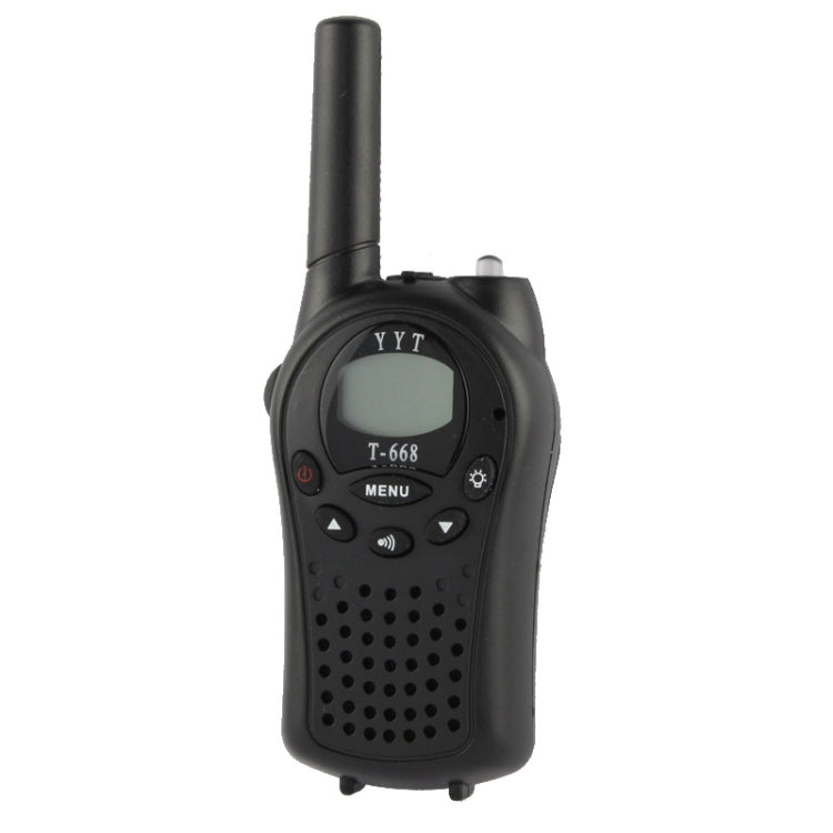 2 PCS T-668 400-470MHz 1.0 pulgadas LCD 8/20/22CHS Walkie Talkie Set
