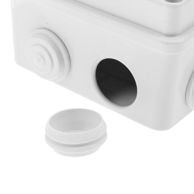 Cámaras de vigilancia de seguridad Caja de fuente de alimentación impermeable de plástico, tamaño: 15 cm x 11 cm x 7 cm