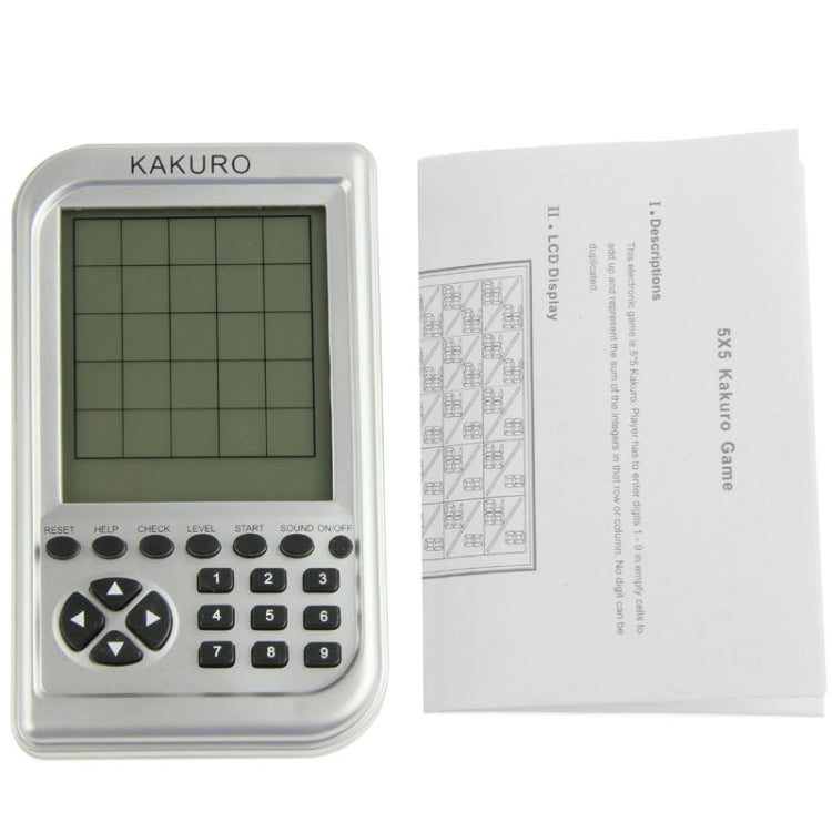 Máquina cuadrada de pantalla grande de juego electrónico Kakuro 5 x 5, Nine Palaces Sudoku Game Machine