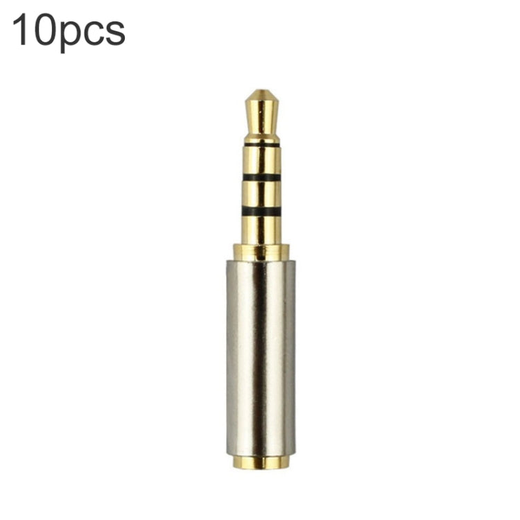 Conector jack de audio de 4 pines de 3,5 mm a adaptadores de 4 pines de 2,5 mm (10 piezas en un paquete, el precio es por 10 piezas), 3.5mm Male to 2.5mm Female