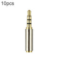 Conector jack de audio de 4 pines de 3,5 mm a adaptadores de 4 pines de 2,5 mm (10 piezas en un paquete, el precio es por 10 piezas), 3.5mm Male to 2.5mm Female