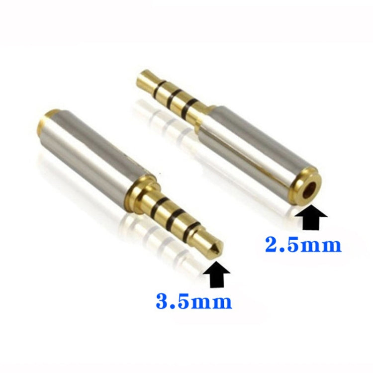 Conector jack de audio de 4 pines de 3,5 mm a adaptadores de 4 pines de 2,5 mm (10 piezas en un paquete, el precio es por 10 piezas), 3.5mm Male to 2.5mm Female