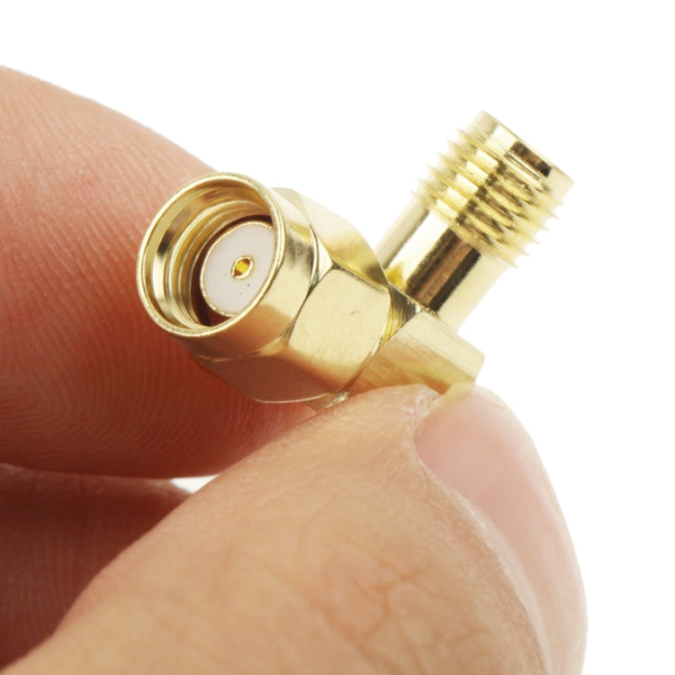 Adaptador RP-SMA macho a SMA hembra chapado en oro, RP-SMA Male to SMA Female