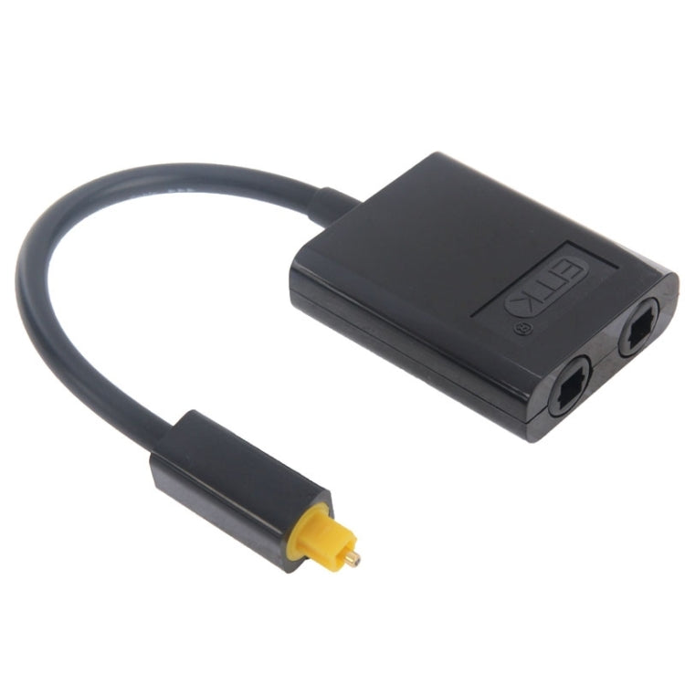 EMK Digital Toslink Fibra Óptica Audio Splitter 1 a 2 Cable Adaptador para Reproductor de DVD, 1 to 2