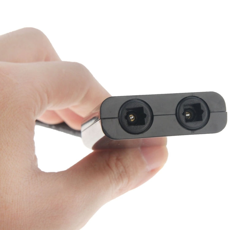 EMK Digital Toslink Fibra Óptica Audio Splitter 1 a 2 Cable Adaptador para Reproductor de DVD, 1 to 2