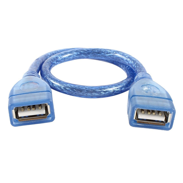 Cable USB 2.0 tipo A hembra a hembra AF/AF, longitud: 30 cm, USB AF, 30cm (Blue)